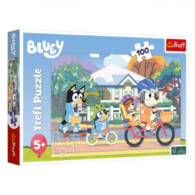 Puzzle Trefl, Bluey, 100 Piese, Multicolor, 5+ Ani foto