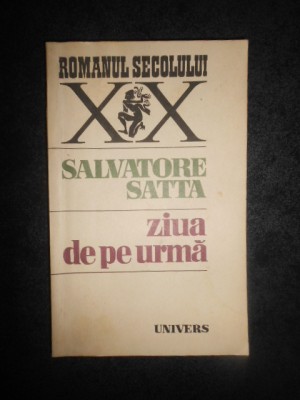 SALVATORE SATTA - ZIUA DE PE URMA foto
