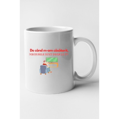 Cana alba personalizata &amp;quot;Tata modelul 7&amp;quot;, INOVATIX&amp;reg;️. 330ml foto
