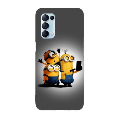 Husa compatibila cu Oppo A54s, Viceversa, model Minions Selfie, Silicon, TPU foto