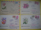 HOPCT PLIC S NR 949 SET 4 PLICURI -FLORI/ FLORA RUSIA -CIRCULAT