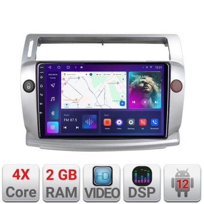 Navigatie Citroen C4 Quad Core A-088 2+32 GB Android Waze USB Navigatie Internet Youtube Radio CarStore Technology