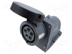 Conector alimentare AC trifazat AMPHENOL IP&amp;S 20A 5 pini soclu mamă IP67