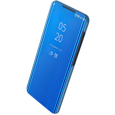 Husa Plastic OEM Clear View pentru Samsung Galaxy S20 Ultra G988 / Samsung Galaxy S20 Ultra 5G G988, Albastra foto