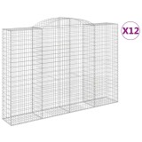Cumpara ieftin Cosuri gabion arcuite 12 buc. 300x50x200/220 cm fier galvanizat