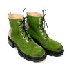 Bocanci dama din piele intoarsa Green Jade, 35 - 41, Verde