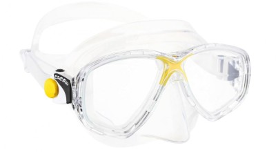 Masca de scufundari Cressi Marea Mask pentru adulti, Transparent Galben - RESIGILAT foto