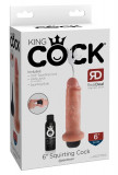 King Cock - Dildo natural realist cu ejaculare 15 CM Culoarea pielii