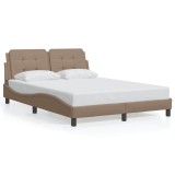 Cumpara ieftin Cadru de pat fara saltea, Zadar, cappuccino, 140x200 cm, piele ecologica
