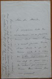 Scrisoare olografa Take Ionescu, semnata