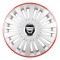 Set 4 Capace Roti, potrivite jantelor de R16, pentru Dacia, model falcon argintiu cu rama rosie