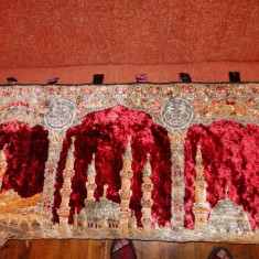 Peretar Carpeta covor vintage de perete persana orientala moschee apus de soare