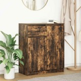VidaXL Bufetă cu sertar stejar afumat 71x35x84 cm lemn de stratificat