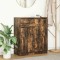vidaXL Bufetă cu sertar stejar afumat 71x35x84 cm lemn de stratificat 861593