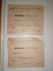 LOT 2 CHITANTE , RECIPISA ACADEMIA DE INALTE STUDII COMERCIALE SI IND BUC 1947