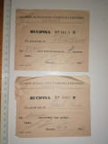 LOT 2 CHITANTE , RECIPISA ACADEMIA DE INALTE STUDII COMERCIALE SI IND BUC 1947