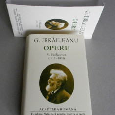 Garabet Ibraileanu - Opere V, Publicistica 1918-1933, editie lux Academia Romana