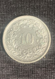 Moneda 10 rappen 1967 Elvetia