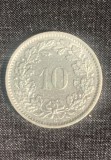 Moneda 10 rappen 1967 Elvetia