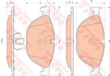 Set placute frana,frana disc BMW Seria 6 Gran Cupe (F06) (2011 - 2016) TRW GDB1838