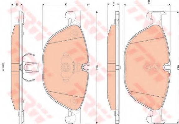 Set placute frana,frana disc BMW Seria 6 Cabriolet (F12) (2011 - 2016) TRW GDB1838