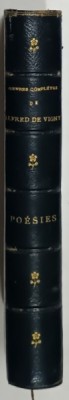 OEUVRES COMPLETES de ALFRED DE VIGNY : POESIES , 1884 , LEGATURA DE EPOCA , SEMNATA foto