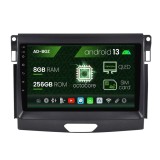Cumpara ieftin Navigatie Ford Ranger (2015-2020), Android 13, Z-Octacore 8GB RAM + 256GB ROM, 9 Inch - AD-BGZ9008+AD-BGRKIT120