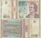 1993 ( V ) , 1.000 lei ( P-102a ) - Romania