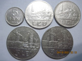 Romania (e113) - 5 Bani, 1 Leu (2 pcs.) 1966, 3 Lei 1963, 1966