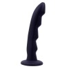 Dildo Anal Rosy Cavelier Negru, Silicon, 17cm, 3cm Diametru, Texturat, Baza Circulara, Compatibil Ham
