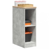 VidaXL Dulap depozitare garaj Beton Gri 30x51x85 cm lemn masiv de pin
