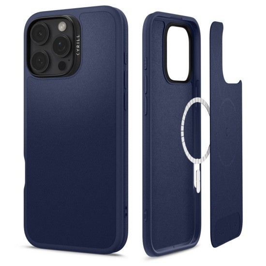 Husa pentru iPhone 16 Pro Max - Spigen Cyrill Kajuk MagSafe - Navy