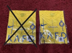 tricou fotbal Al Nassr Cristiano Ronaldo CR7 semnat !!! foto