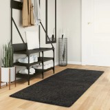 vidaXL Covor pufos &quot;PAMPLONA&quot; cu fire &icirc;nalte antracit modern 80x200 cm