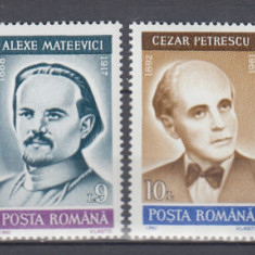 ROMANIA 1992 LP 1299 ANIVERSARI COMEMORARI PERSONALITATI SERIE MNH