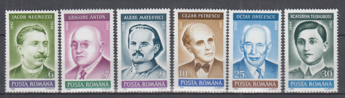 ROMANIA 1992 LP 1299 ANIVERSARI COMEMORARI PERSONALITATI SERIE MNH