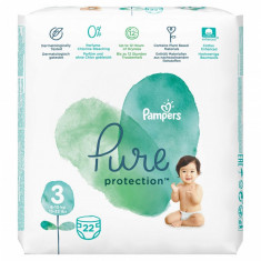 Scutece Pampers Pure Carry Pack, marimea 3, 22 bucati/pachet foto