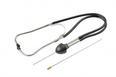 Stetoscop pentru ateliere auto, otel cromat, 320 mm, negru foto