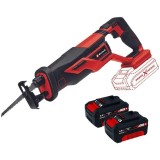 Einhell TE-AP 18/26 Li PXC + Twinpack - Fierastrau sabie 26 mm + Set 2 acumulatori Li-Ion 18 V 4 Ah
