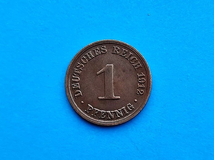 1 Pfennig 1912-A -Germania-AUNC+++U