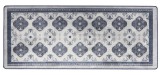 Cumpara ieftin Covoras Antiderapant Textil Chenille Imprimat Alb Gri 50x120 cm AdTrend