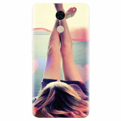 Husa silicon pentru Huawei Enjoy 7 Plus, Relax Girl foto