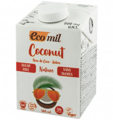 Bautura vegetala bio de cocos, natur, fara zahar, 500ml Ecomil foto