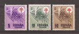 Spania 1950 - Lupta &icirc;mpotriva tuberculozei, serie completa + PA, 4 poze, MNH