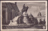 4915 - CLUJ, statue, Matei Corvin, Leporello - old postcard + 10 mini photocards, Circulata, Printata