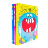 The Very Hungry Worry Monsters Set Carti Touch and Feel 3 Books pentru Prescolari