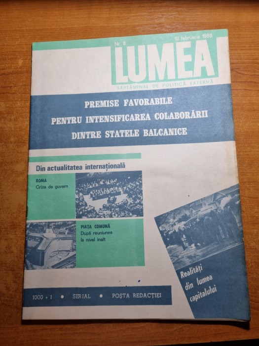 revista lumea 18 februarie 1988