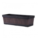 Ghiveci decorativ, Strend Pro Woodeff 816, efect lemn teak, 46x17x14