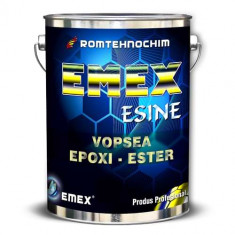 Vopsea Epoxidica Monocomponenta Epoxi-Ester ?Emex Esine? - Alb - Bid. 5 Kg foto