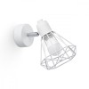 Lampă De Perete Artemis Alb Oțel 1 Bec Coș Conic Modern De Interior
